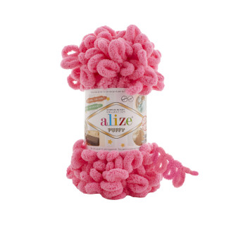 Alize Puffy №377 (100г.) Яскраво-рожевий.