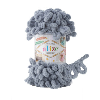 Alize Puffy №428 (500г.) Середньо-сірий.