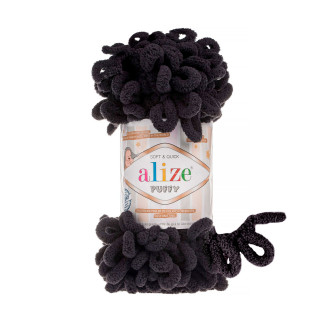 Alize Puffy №1060 (100г.) Чорний.