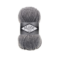 Alize Lana Maxi №21 (500г.) Сірий меланж.