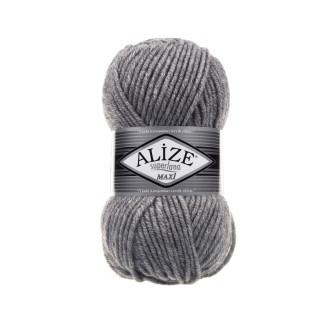 Alize Lana Maxi №21 (500г.) Сірий меланж.