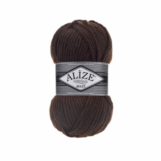 Alize Lana Maxi №26 (100г.) Коричневий.