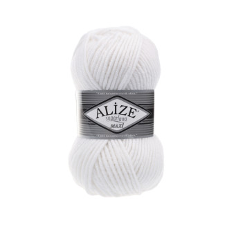 Alize Lana Maxi №55 (500г.) Білий.