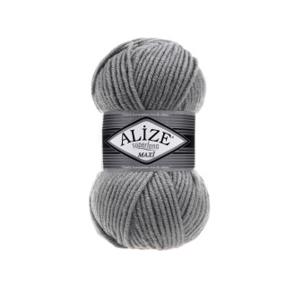 Alize Lana Maxi №87 (500г.) Вугільно-сірий.