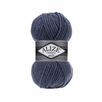 Alize Lana Maxi №203 (100г.) Джинсовий.