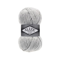 Alize Lana Maxi №208 (100г.) Світло-сірий меланж.