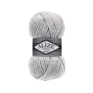 Alize Lana Maxi №208 (100г.) Світло-сірий меланж.