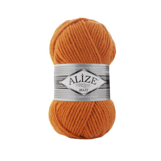 Alize Lana Maxi №225 (500г.) Оранжевий.