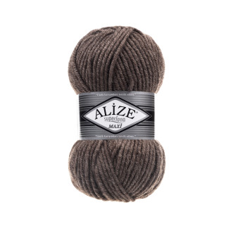 Alize Lana Maxi №240 (100г.) Коричневий-меланж.