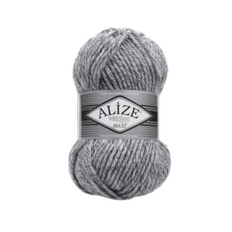 Alize Lana Maxi №801 (100г.) Сірий-меланж.