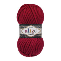 Alize Super Lana Megafil №56 (500г.) Червоний.