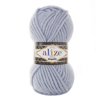 Alize Super Lana Megafil №480 (500г.) Світло-голубий.