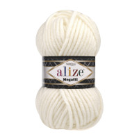 Alize Super Lana Megafil №62 (500г.) Молочний.