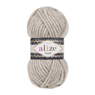 Alize Super Lana Megafil №152 (500г.) Бежевий-меланж.