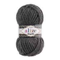 Alize Super Lana Megafil №196 (100г.) Графіт.