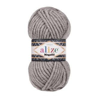 Alize Super Lana Megafil №207 (500г.) Світло-коричневий.