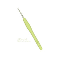 2.0мм. Гачок для в’язання з силіконовою ручкою