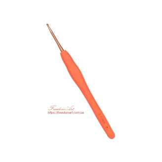 2.5мм. Гачок для в’язання з силіконовою ручкою