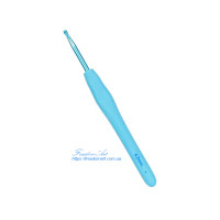 4,0мм. Гачок для в’язання з силіконовою ручкою