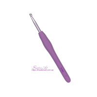 5,0мм. Гачок для в’язання з силіконовою ручкою