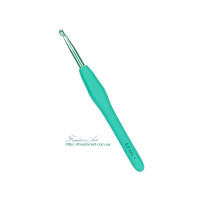 5,5мм. Гачок для в’язання з силіконовою ручкою