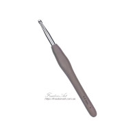 6,0мм. Гачок для в’язання з силіконовою ручкою