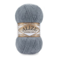 Alize Angora Gold 87 (500г.) Середньо-сірий