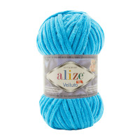 Alize Velluto №16 (100г.) Голуба бірюза
