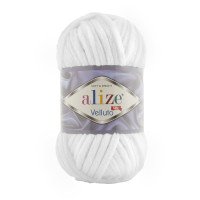 Alize Velluto №55 (100г.) Білий