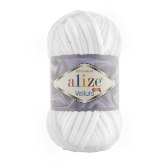 Alize Velluto №55 (500г.) Білий