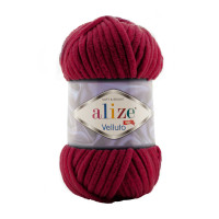 Alize Velluto №107 (100г.) Бордовий