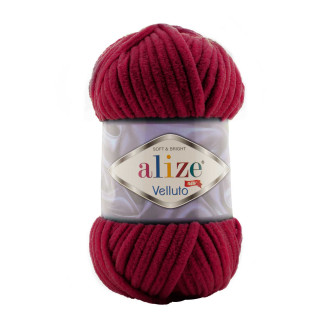 Alize Velluto №107 (100г.) Бордовий