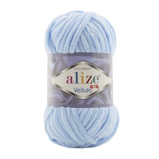 Alize Velluto №218 (100г.) Ніжно-блакитний