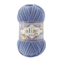 Alize Velluto №374 (100г.) Світло-синій