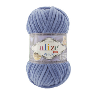 Alize Velluto №374 (500г.) Світло-синій