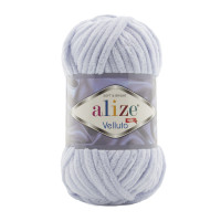Alize Velluto №416 (100г.) Світло-сірий