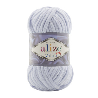 Alize Velluto №416 (100г.) Світло-сірий