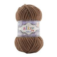 Alize Velluto №466 (100г.) Коричневий (Тедді)