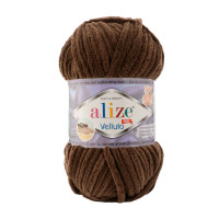 Alize Velluto №493 (500г.) Коричневий (Шоколад)