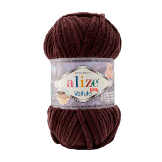 Alize Velluto №993 (100г.) Гіркий шоколад