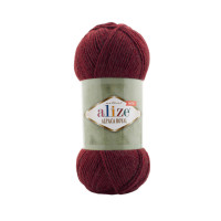 Alize Alpaca Royal №57 (500г.) Бордовий