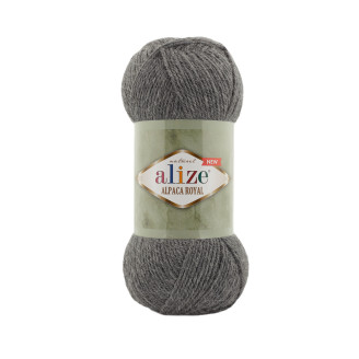 Alize Alpaca Royal №196 (100г.) Темно-сірий меланж