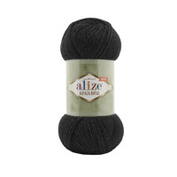 Alize Alpaca Royal №521 (100г.) Чорно-сірий