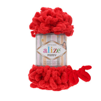Alize Puffy №55 (100г.) Червоний.